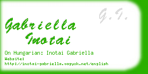 gabriella inotai business card